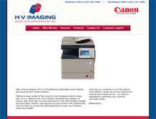 Tablet Screenshot of highvolumeimaging.com